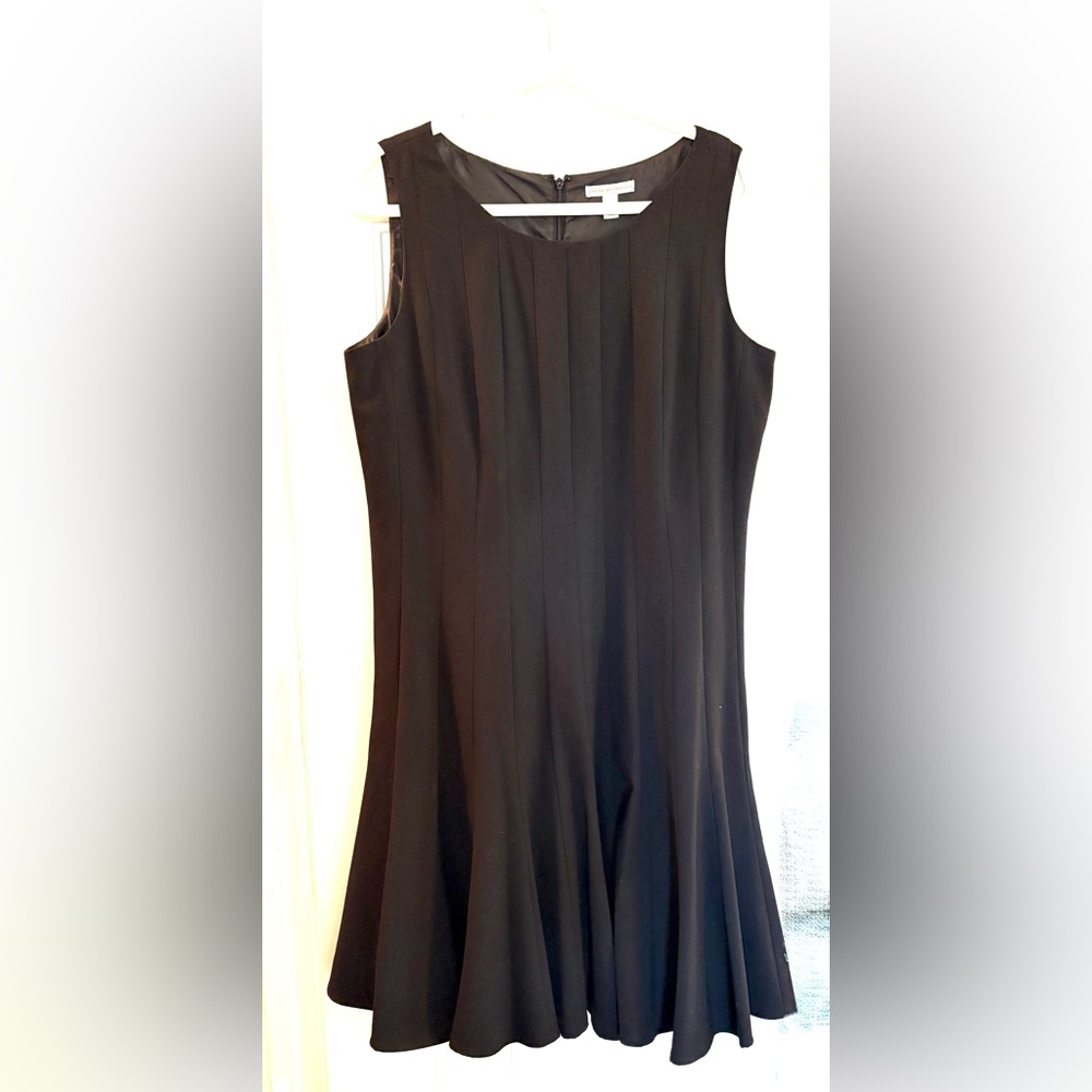 ❤️ Dana Buchman Fit & Flare Dark Navy Dress Size 16